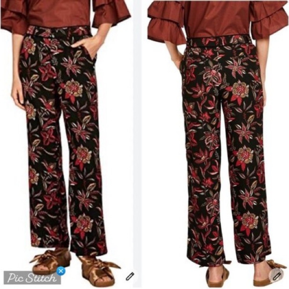 Scotch & Soda Black and Red Patterned Pants